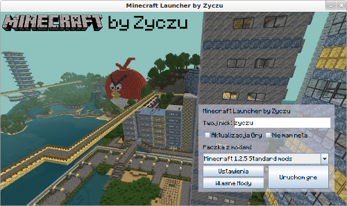Screenshot Minecraft Launcher by Zyczu